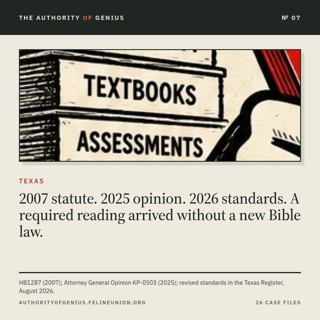 Stacks labelled Curriculum, Textbooks and Assessments, from the editorial poster.