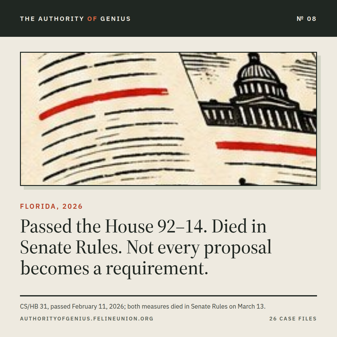 A domed capitol building drawn on a textbook page, from the editorial poster.